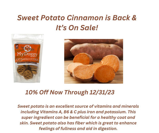 Our Sweet Potato Cinnamon Flavor is Restocked & On Sale!!